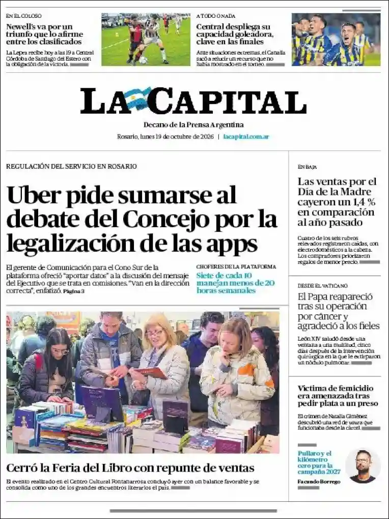 Estudios Max | DIUCKO DIGITAL - Tapa del diario La Capital Rosario