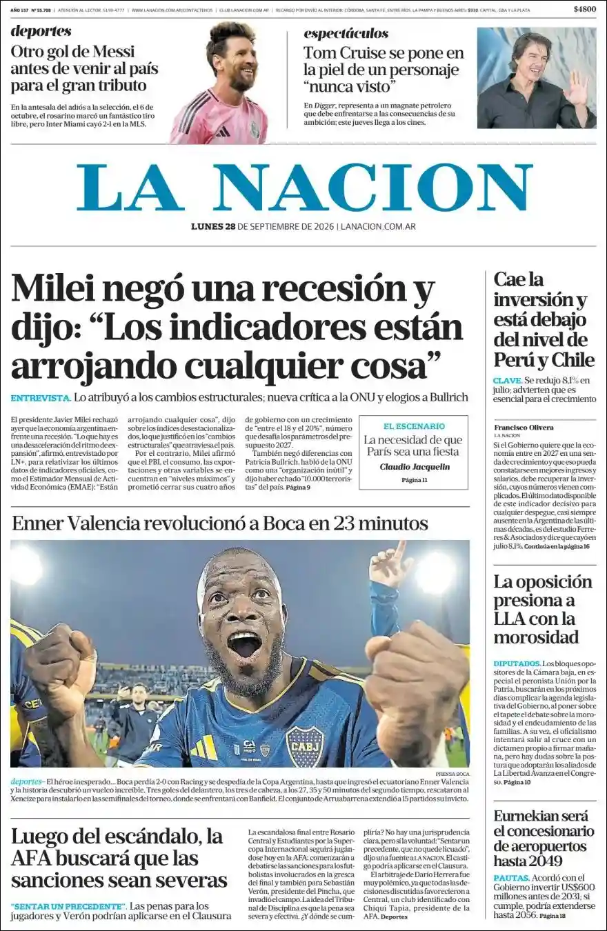 Estudios Max | DIUCKO DIGITAL - Tapa del diario Nacion