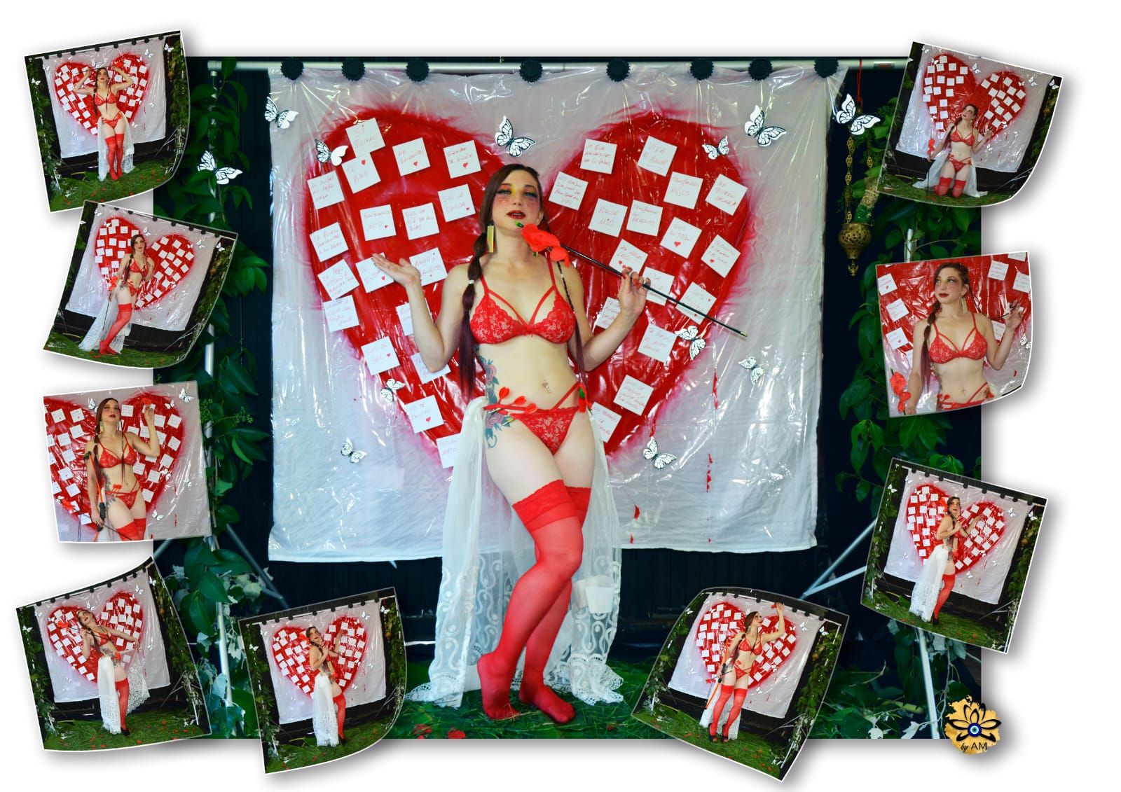 En el mes del amor , se realizó una producción fotográfica creativa